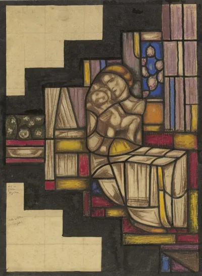 Ontwerp Voor Raam In Het Nederlands Paviljoen Op De Tentoonstelling Arts Decoratifs Te Parijs 1925 6