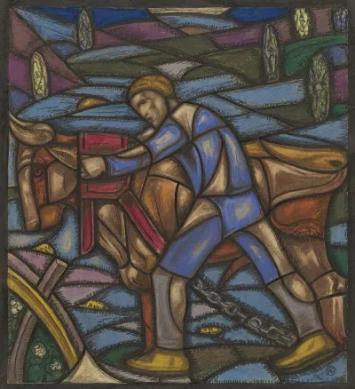 Ontwerp Voor Raam In Het Nederlands Paviljoen Op De Tentoonstelling Arts Decoratifs Te Parijs 1925