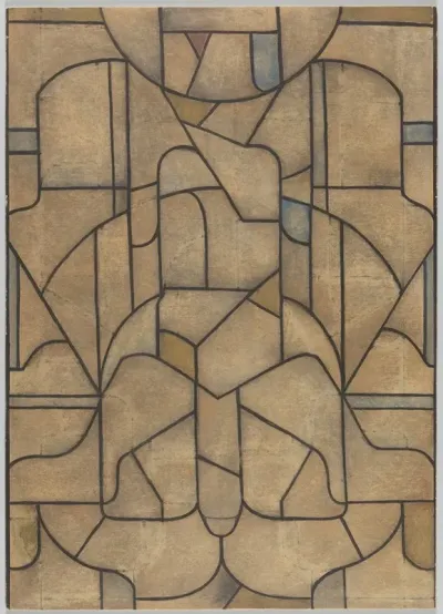 Ontwerp Voor Raam In Het Noordertransept In De Dom Te Utrecht 46