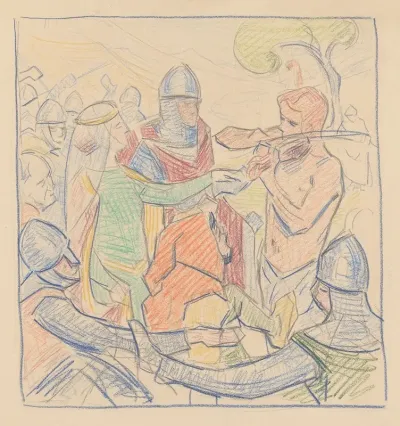 Ontwerp Voor Schilderij De St Vitus Dans