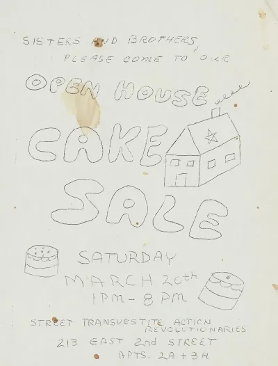 Open House Cake Sale Flier