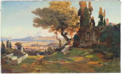 Open Landscape In The Roman Campagnas