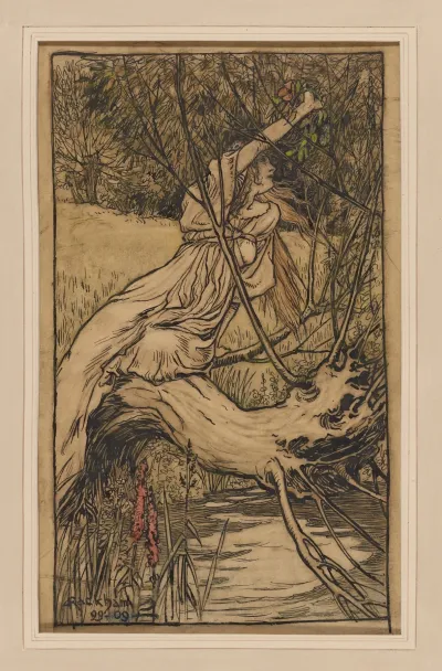 Ophelia From Rackhams Illustrations To Lambs Tales From Shakespeare Hamlet