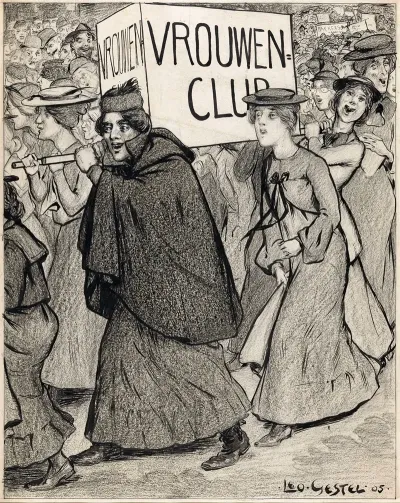 Optocht Van Vrouwen Vrouwenclub