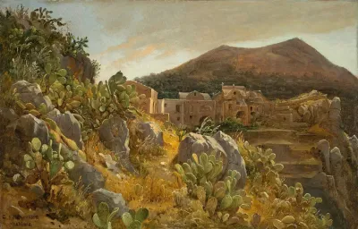 Opuntienhugel Auf Capri