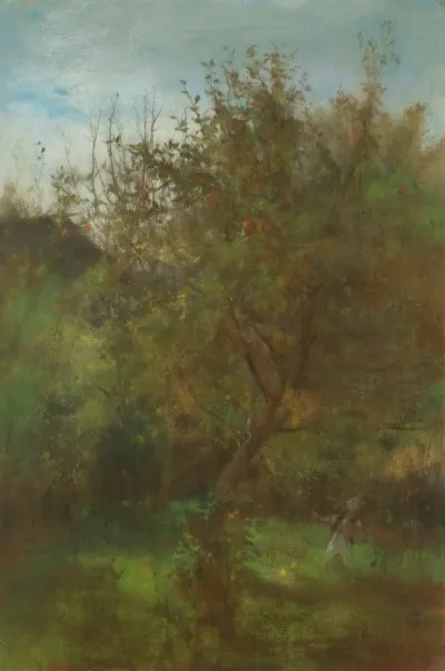 Orchard Boy Under An Apple Tree