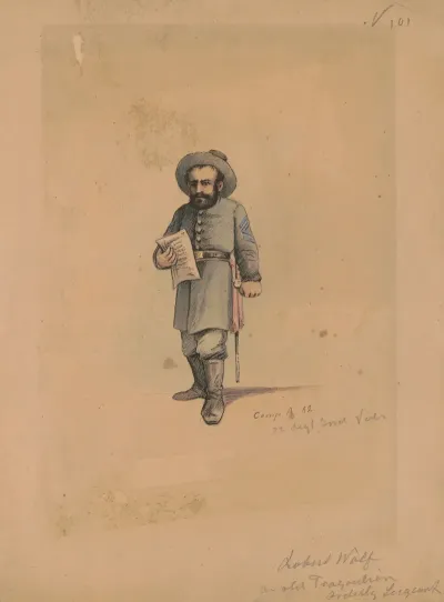 Orderly Sergeant Robert Wolff Company A 1862