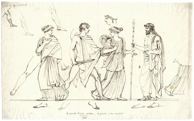 Orestes Retrieving Hermione From Menelaos