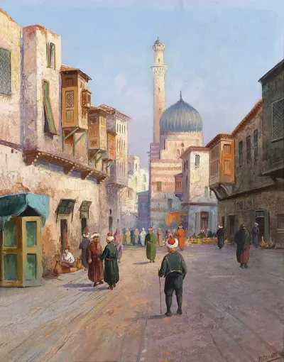 Orientalische Strasenszene 2