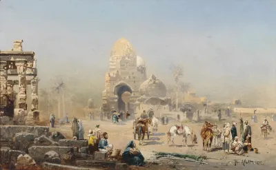 Orientalische Strasenszene 3