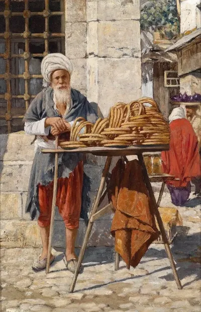 Orientalische Strassenverkaufer