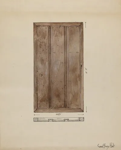 Original Outside Door To Sacristy