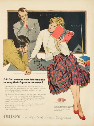 Orlon Teaches New Fall Fashions To Keep Their Figure In The Wash