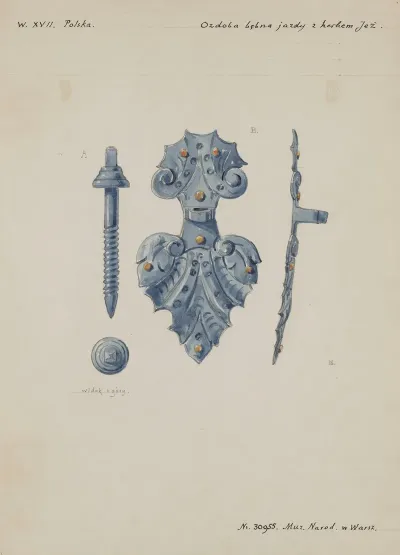 Ornament Of The Cavalry Kettle Drum With The Jez Coat Of Arms