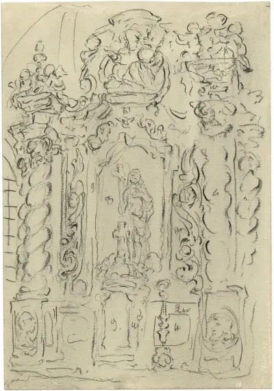 Ornament Versiering En Mariabeeld In Kerk