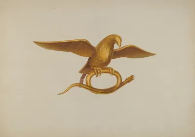 Ornamental Carving Eagle And Snake