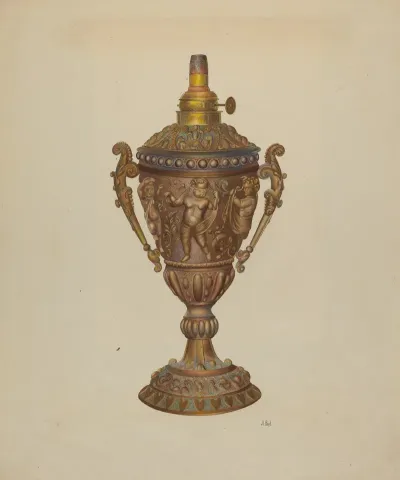Ornamental Oil Lamp