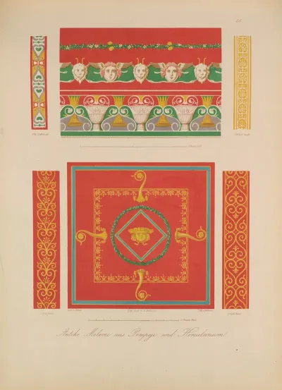 Ornamente Aller Klassischen Kunst Epochen Nach Den Originalien In Ihren Eigenthu%cc%88mlichen Farben Pl 064