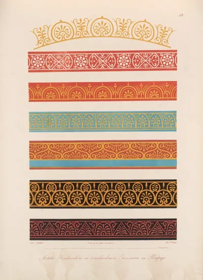 Ornamente Aller Klassischen Kunst Epochen Nach Den Originalien In Ihren Eigenthu%cc%88mlichen Farben Pl 069