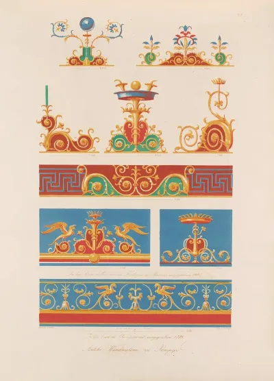 Ornamente Aller Klassischen Kunst Epochen Nach Den Originalien In Ihren Eigenthu%cc%88mlichen Farben Pl 075