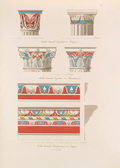 Ornamente Aller Klassischen Kunst Epochen Nach Den Originalien In Ihren Eigenthu%cc%88mlichen Farben Pl 077