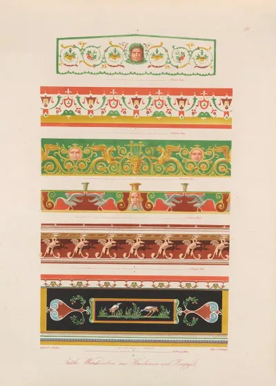 Ornamente Aller Klassischen Kunst Epochen Nach Den Originalien In Ihren Eigenthu%cc%88mlichen Farben Pl 086