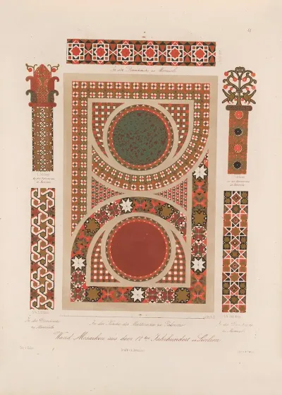 Ornamente Aller Klassischen Kunst Epochen Nach Den Originalien In Ihren Eigenthu%cc%88mlichen Farben Pl 088
