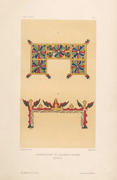 Ornementation de manuscrits russes xe siecle