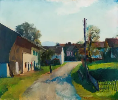 Ortsstrase In Gstadt Am Chiemsee