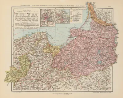Ostpreussen Grenzmchrk Posen Westpreussen Freistaat Danzig Und Memelgebiet
