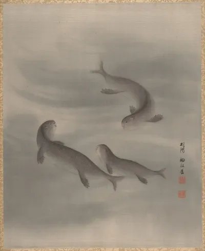 Otters Swimming