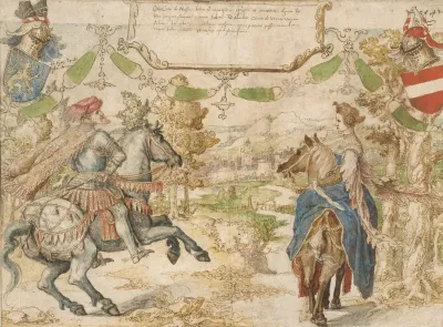 Otto Count Of Nassau And His Wife Adelheid Van Vianen