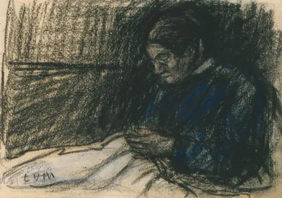 Oude Naaiende Vrouw