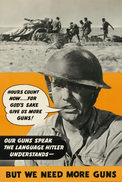 Our Guns Speak The Language Hitler Understands But We Need More Guns