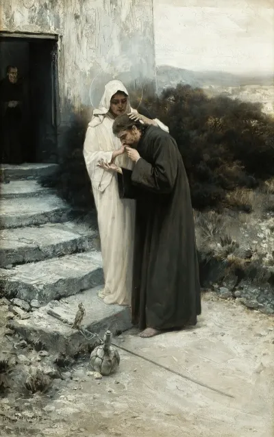 Our Lady Says Farewell To Christ