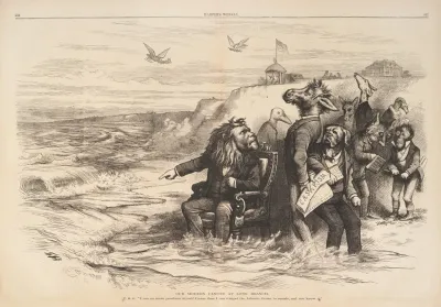 Our Modern Canute At Long Branch