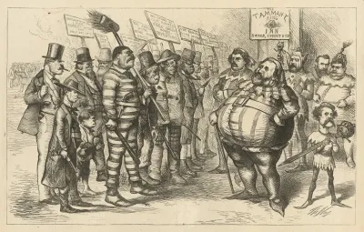 Our Modern Falstaff Reviewing His Army