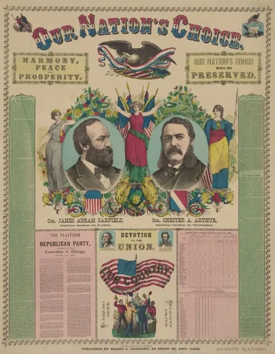Our Nations Choice Gen James Abram Garfield Republican Candidate For President Gen Chester A Arthur Republican Candidate For Vice President