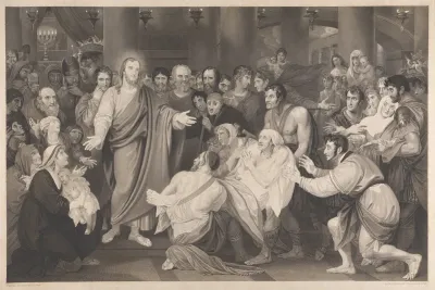 Our Saviour Healing The Sick In The Temple