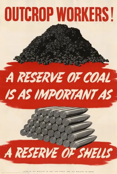 Outcrop Workers A Reserve Of Coal Is As Important As A Reserve Of Shells