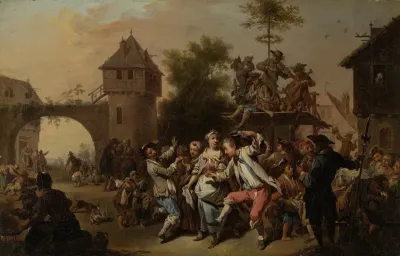Outdoor Dance In A Village