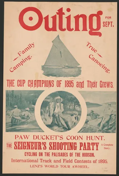 Outing For Sept The Cup Of Champions Of 1895 And Their Crews