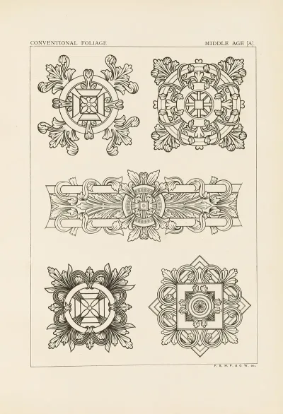 Outlines Of Ornament In The Leading Styles Pl 53