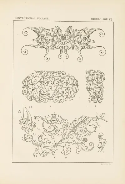 Outlines Of Ornament In The Leading Styles Pl 55