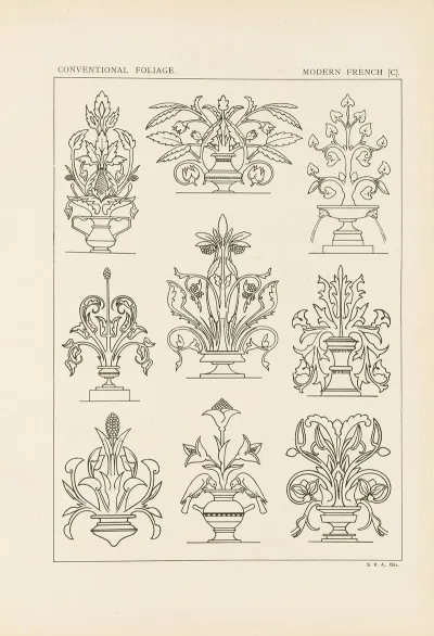 Outlines Of Ornament In The Leading Styles Pl 58