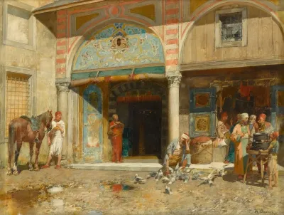 Outside The Mosque 3