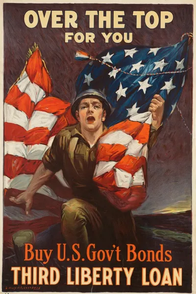 Over The Top For You Buy U S Govt Bonds Third Liberty Loan