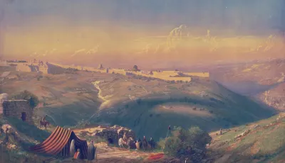 Overlook Of Middle Eastern City
