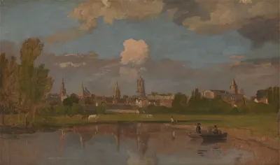 Oxford From The River With Christ Church In The Foreground