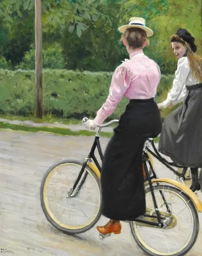 Pa Cykeltur En Sommerdag